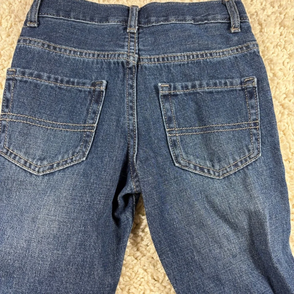 The Childrens Place Kids Bootcut Jeans Size 7 Slim Fit Dark‎ Wash Denim